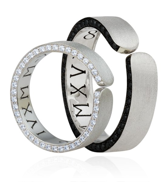 Alianças de casamento Santorini