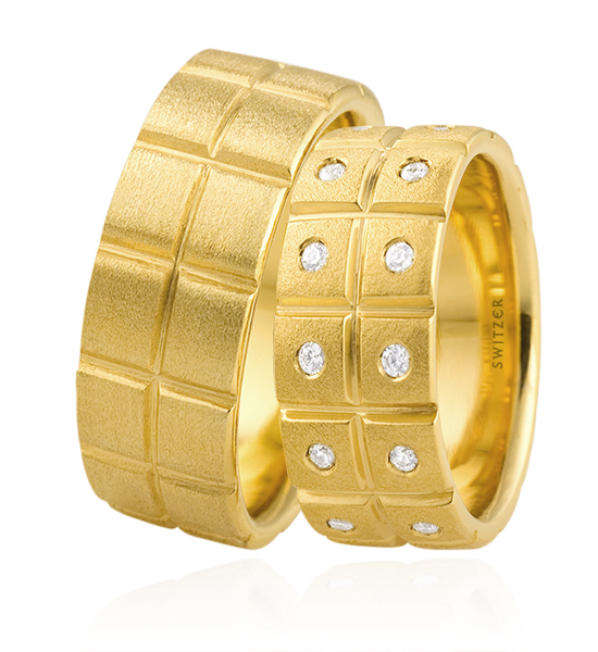○ Alianças de casamento Mosaico